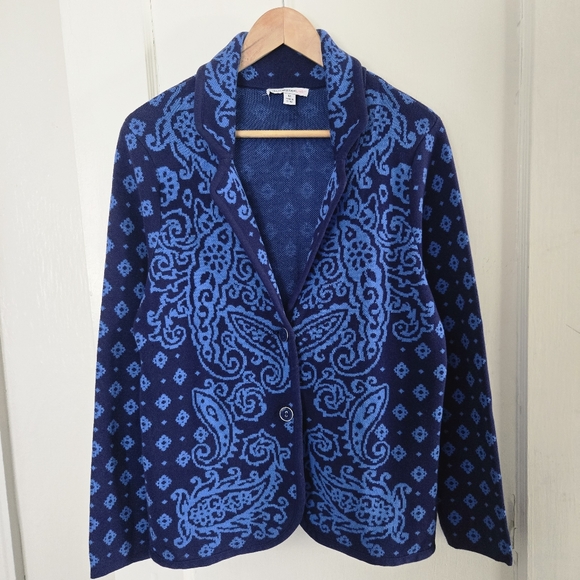 Isaac Mizrahi Jackets & Blazers - Isaac Mizrahi Cotton Knit Blazer